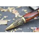Patricia ballpoint pen made of Padouk and ebony assembly wood.