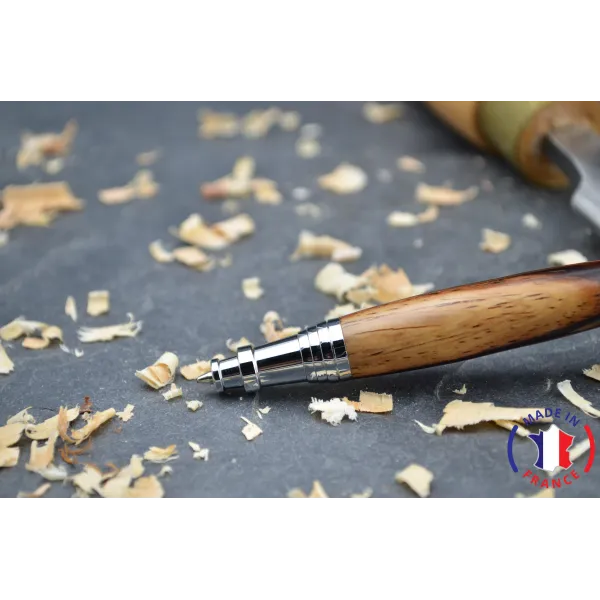Stylo bois Sapeur en cocobolo avec aubier.