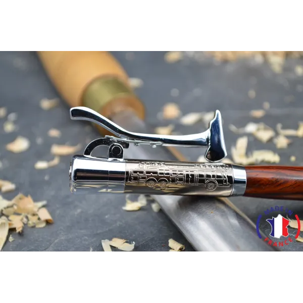 Stylo bois Sapeur en cocobolo avec aubier.