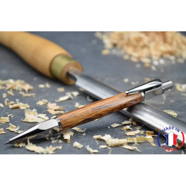 Pen carries mine in snake wood from Guyana.