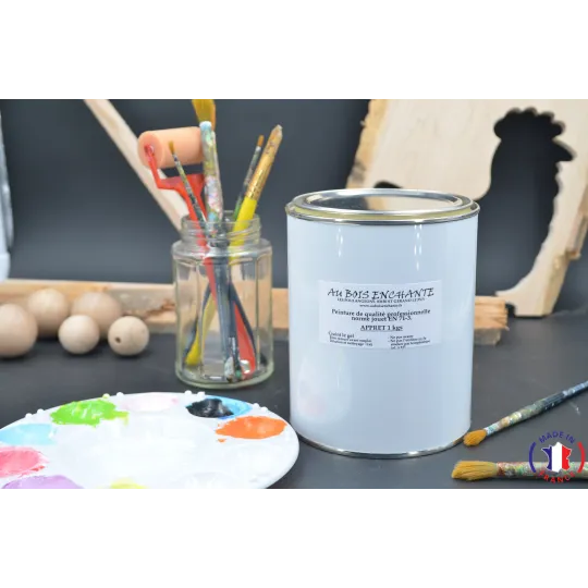 Apprêt blanc 1 kg norme jouet  pour bois