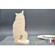 Wooden puzzle owl to paint