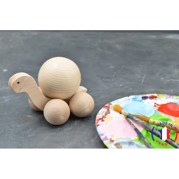 wooden toy - turtle ball