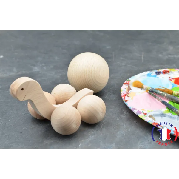 wooden toy - turtle ball