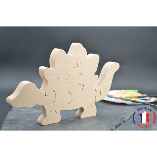 Puzzle Dinosaure à peindre en bois