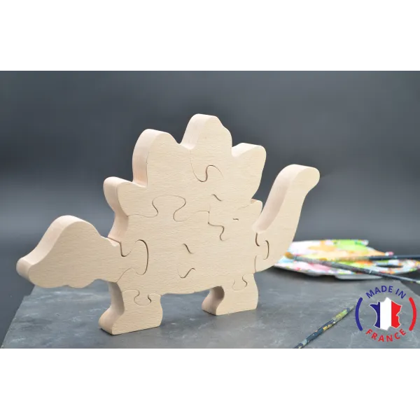 Puzzle Dinosaure à peindre en bois