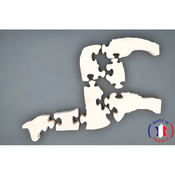 Puzzle Lama à peindre en bois