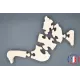 Puzzle Oie à peindre en bois.
