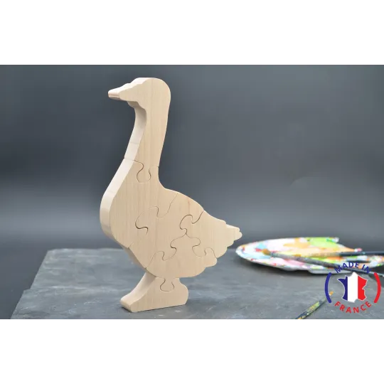 Puzzle Goose to paint in wood.