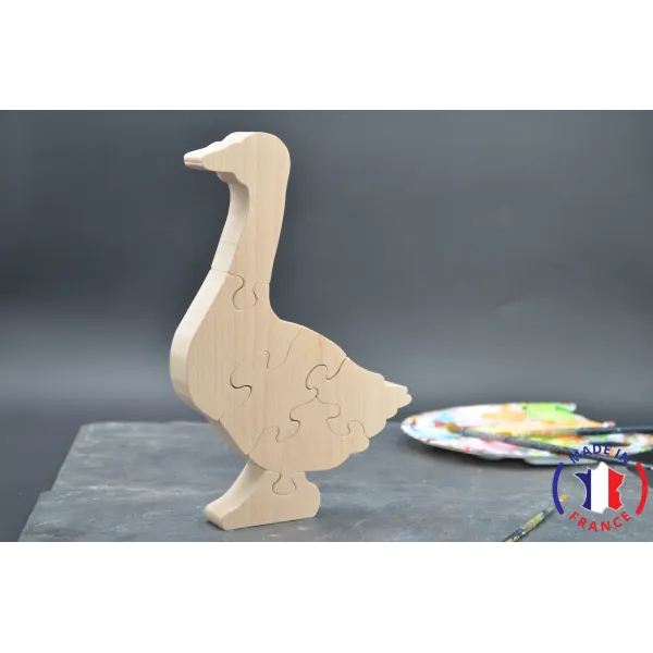 Puzzle Goose to paint in wood.