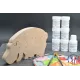 Pack Kit peintures + Puzzle hippopotame