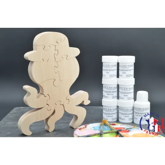 Pack Kit paintings + Octopus Puzzle
