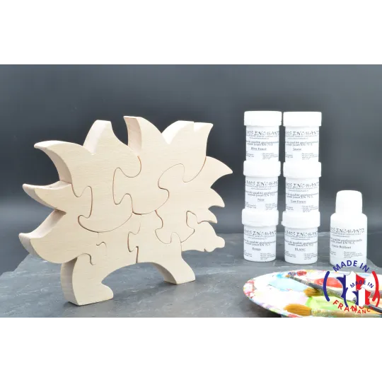 Pack Kit peintures + Puzzle hérisson