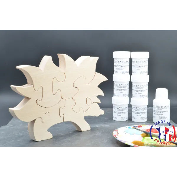 Pack Kit paintings + Hedgehog Puzzle