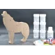 Pack Kit paintings + Puzzle wolf