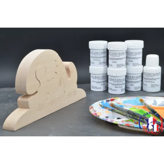 Pack Kit paintings + Whale puzzle