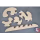 Puzzle bois baleine + peintures Bois Hêtre - Au Bois Enchanté