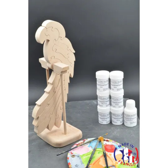 Pack Kit paintings + Parrot puzzle