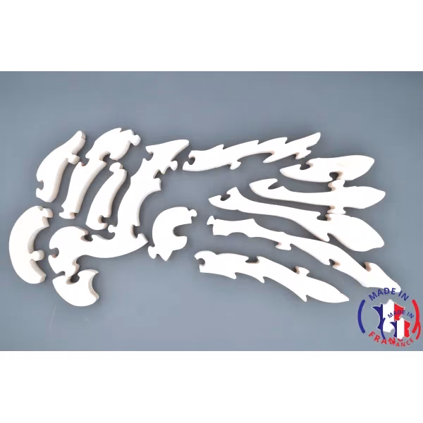 Puzzle bois perroquet + peintures Bois Hêtre - Au Bois Enchanté