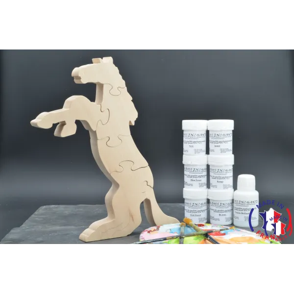 Pack Kit paintings + Puzzle horse
