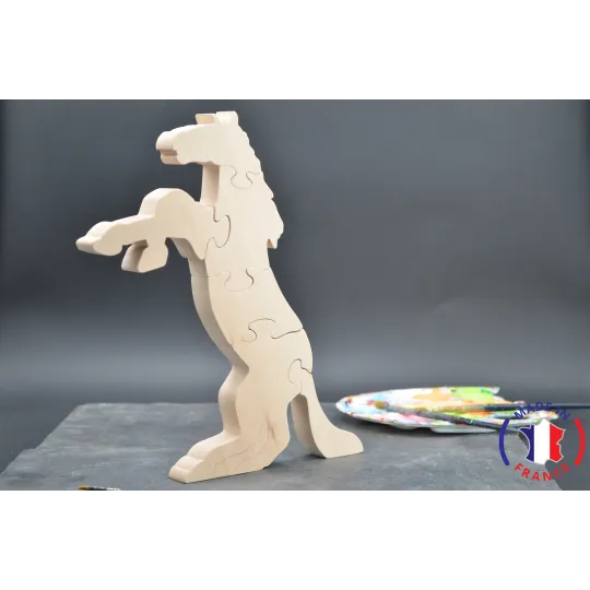 wooden puzzle - horse puzzle