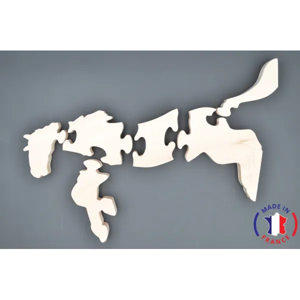 puzzle en bois - puzzle cheval