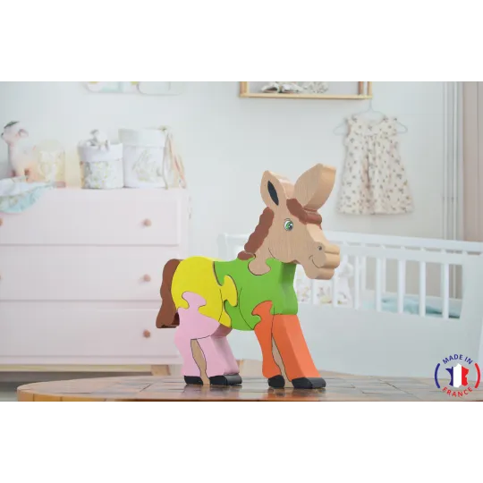 wooden puzzle - donkey puzzle
