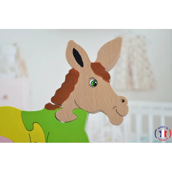 wooden puzzle - donkey puzzle