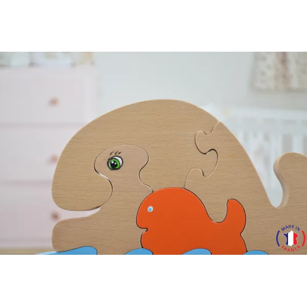 wooden puzzle - whale puzzle