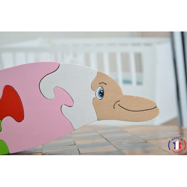 wooden puzzle - dolphin puzzle