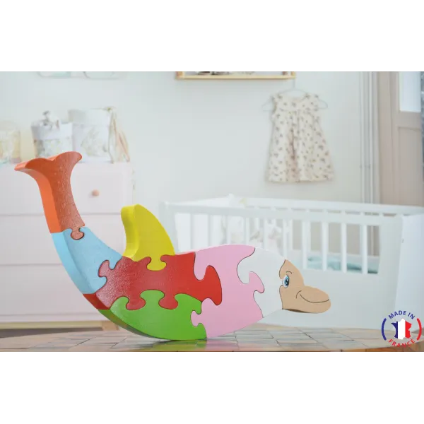 wooden puzzle - dolphin puzzle