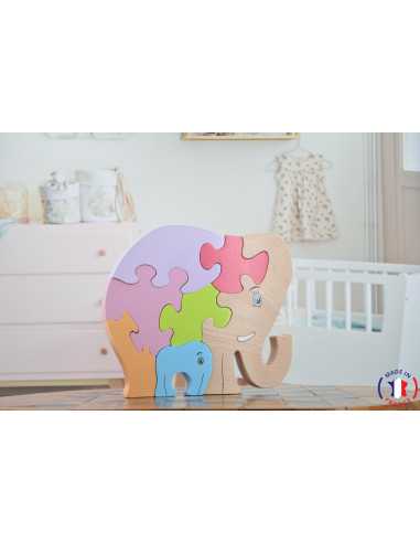 wooden puzzle - elephant puzzle