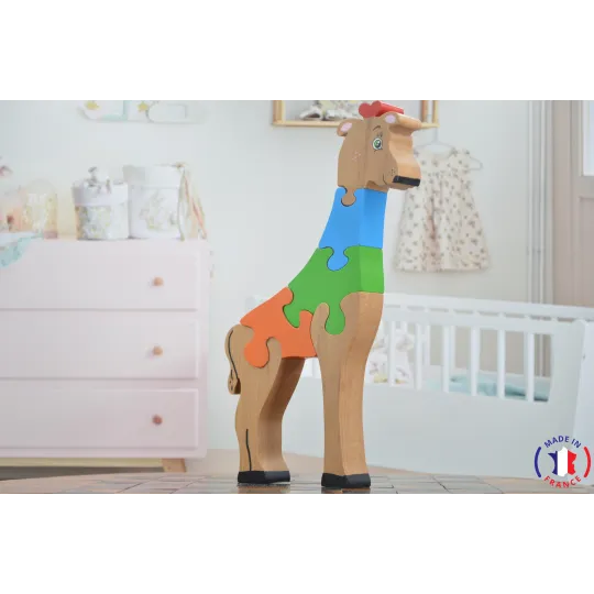 wooden puzzle - giraffe puzzle