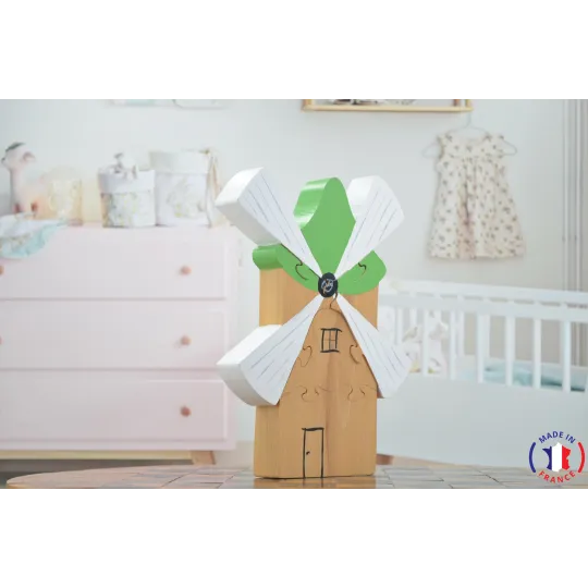 puzzle en bois - moulin