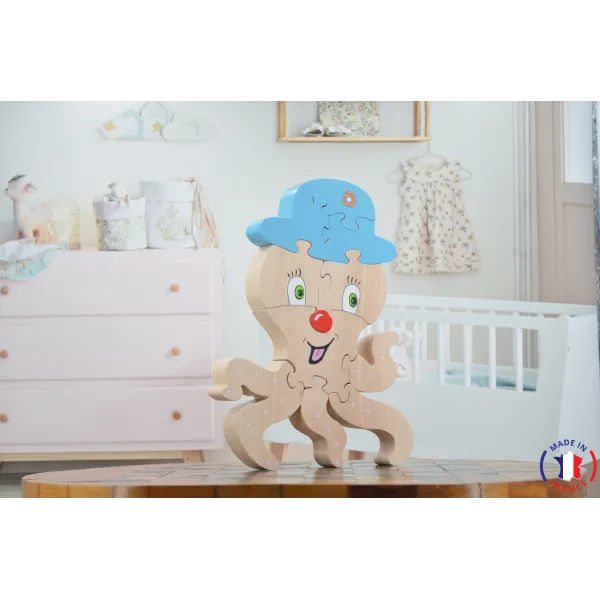 wooden puzzle - octopus puzzle