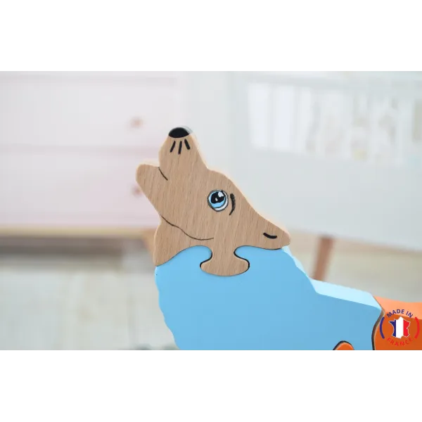 wooden puzzle - Wolf puzzle