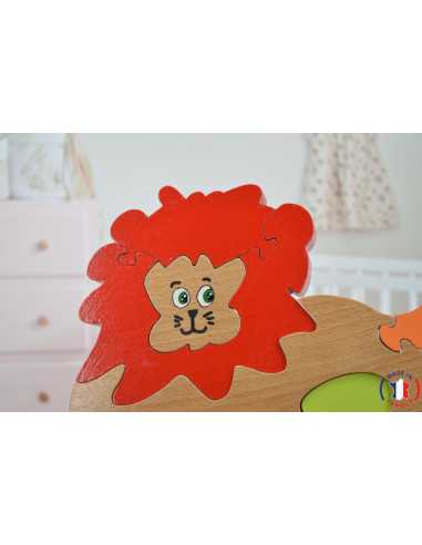puzzle en bois - puzzle lion