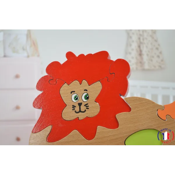 wooden puzzle - lion puzzle