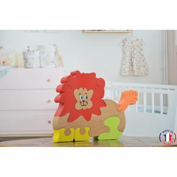 wooden puzzle - lion puzzle