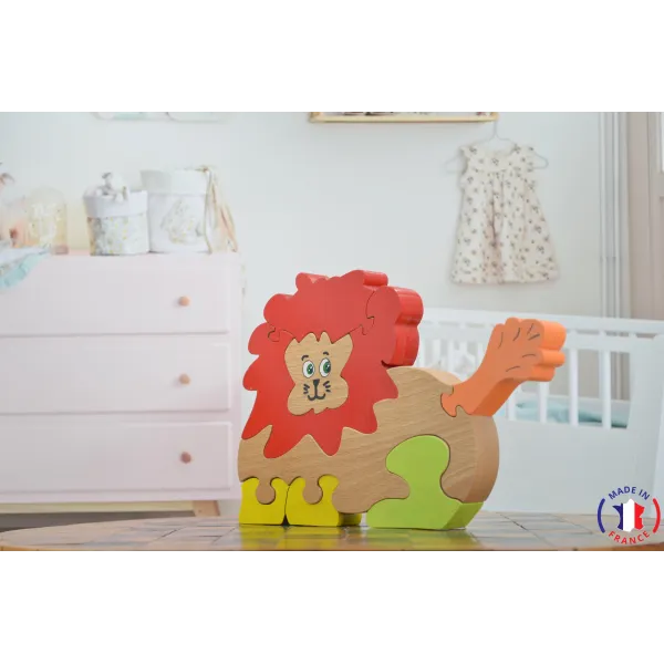 wooden puzzle - lion puzzle