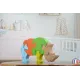 wooden puzzle - rhinoceros puzzle