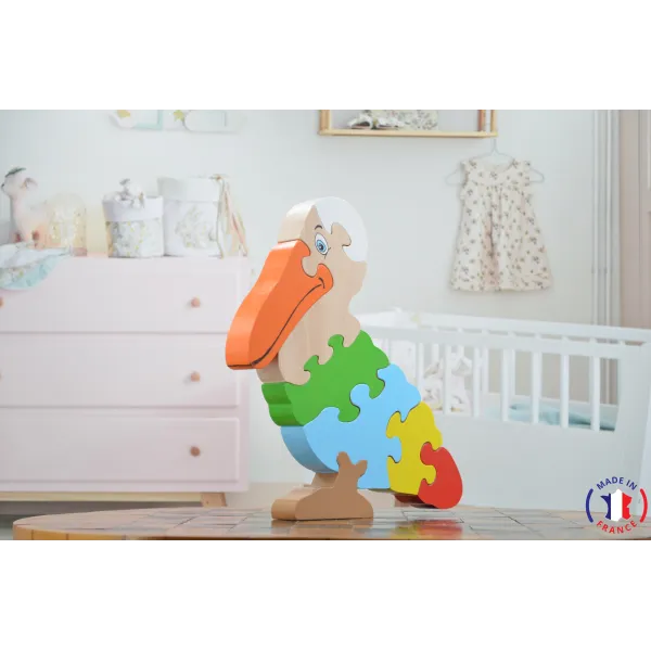 Pelican wooden puzzle