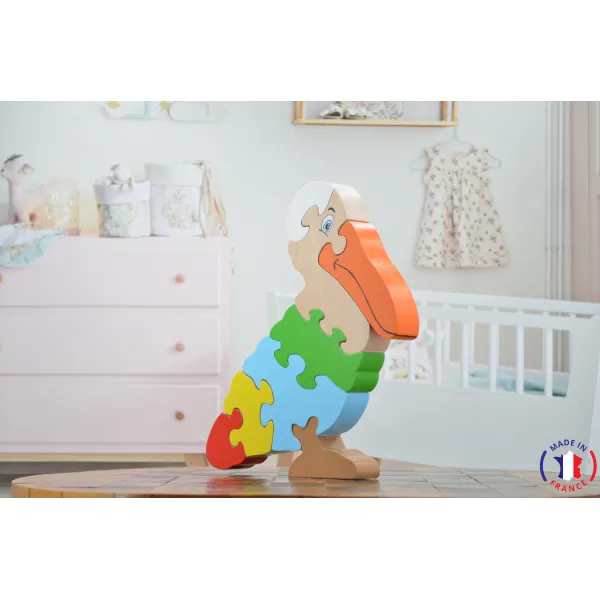 Pelican wooden puzzle