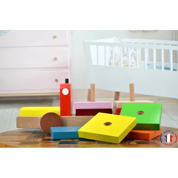 wooden toy - Educational truck