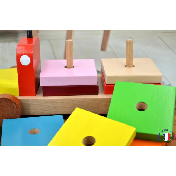 wooden toy - Educational truck