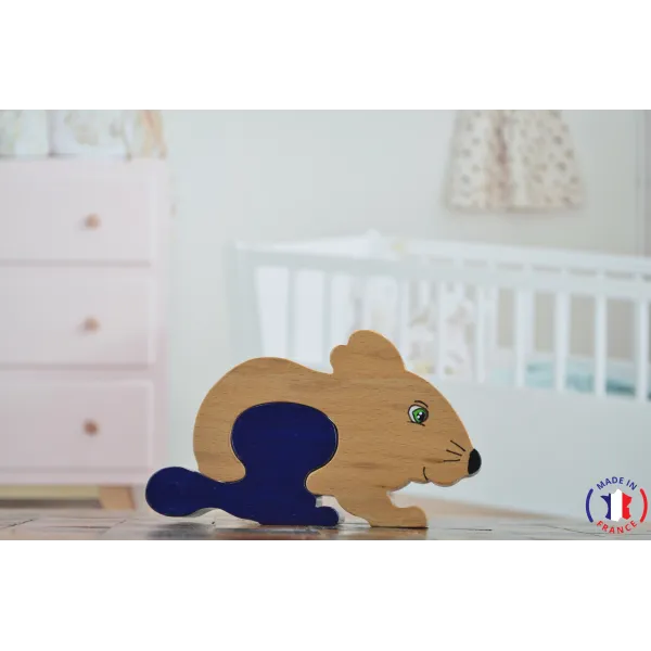 Boite à dent souris en bois-Au bois enchanté