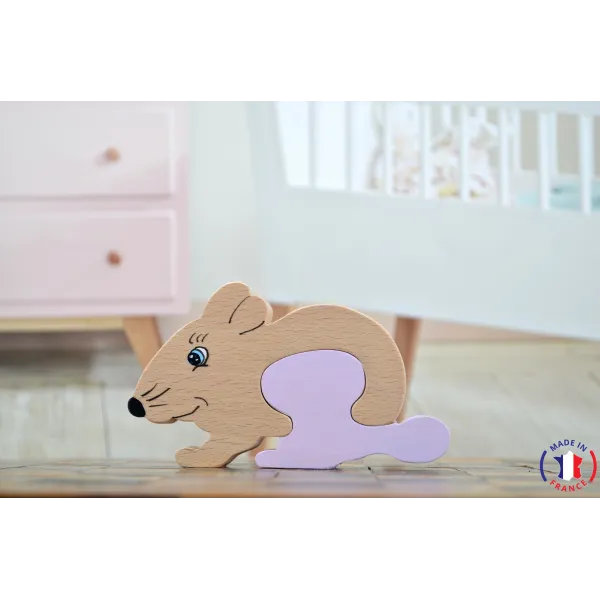 Boite à dent souris en bois-Au bois enchanté