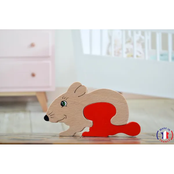 Wooden mouse toothbox-Au bois enchanté