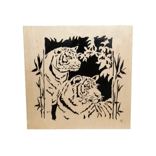 Painting twisted couple Tiger