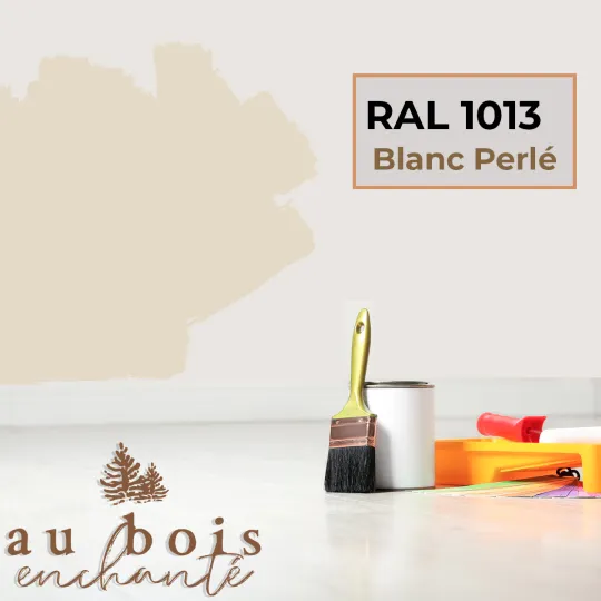 Peinture norme jouet Blanc perlé RAL 1013  - Au Bois Enchanté